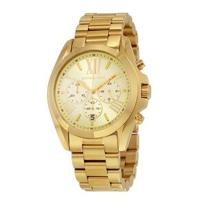 Michael Kors MK5605 Bradshaw Round Adult Gold Watch